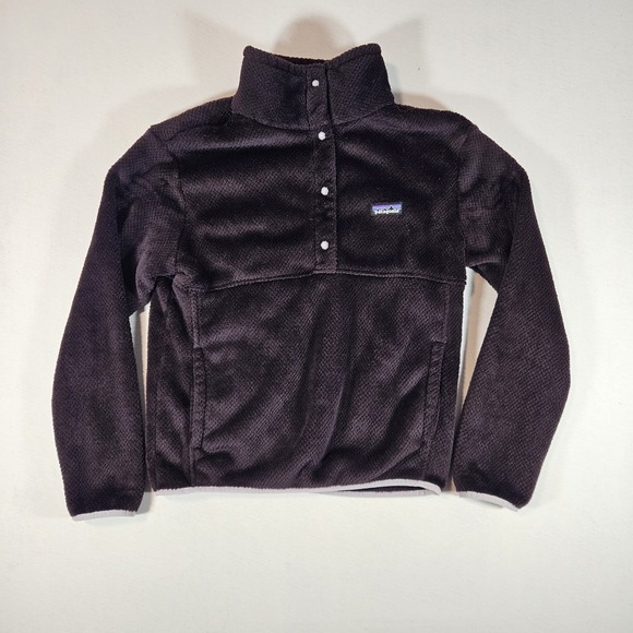 Patagonia Sweaters - Patagonia Fleece Pullover Women's Re-Tool Snap-T Size Medium Purple/Plum